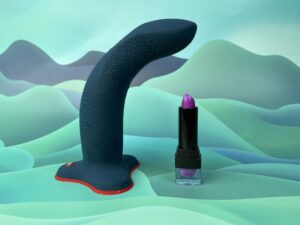 De fun factory limba flex large naast een lipstick.