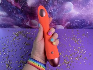 De linda. G-spot vibrator in mijn hand.
