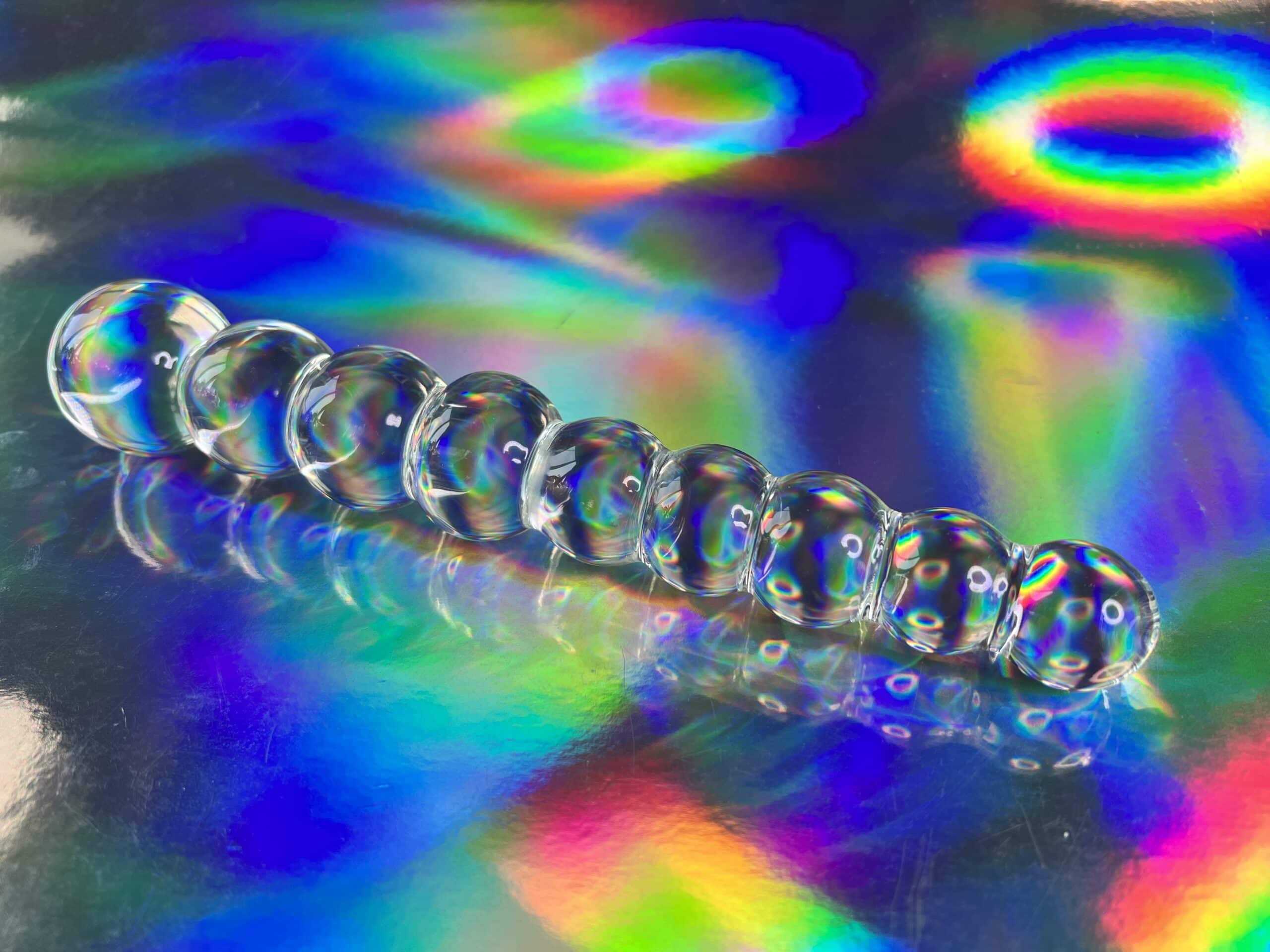 De Glass Worxx by ToyJoy Frozen Fountain op een shiny ondergrondje.