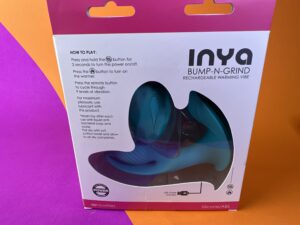 De acchterkant van de verpakking van de inya bump-n-grind.