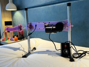 De achterkant van de hismith pro1 premium seksmachine 2. 0.