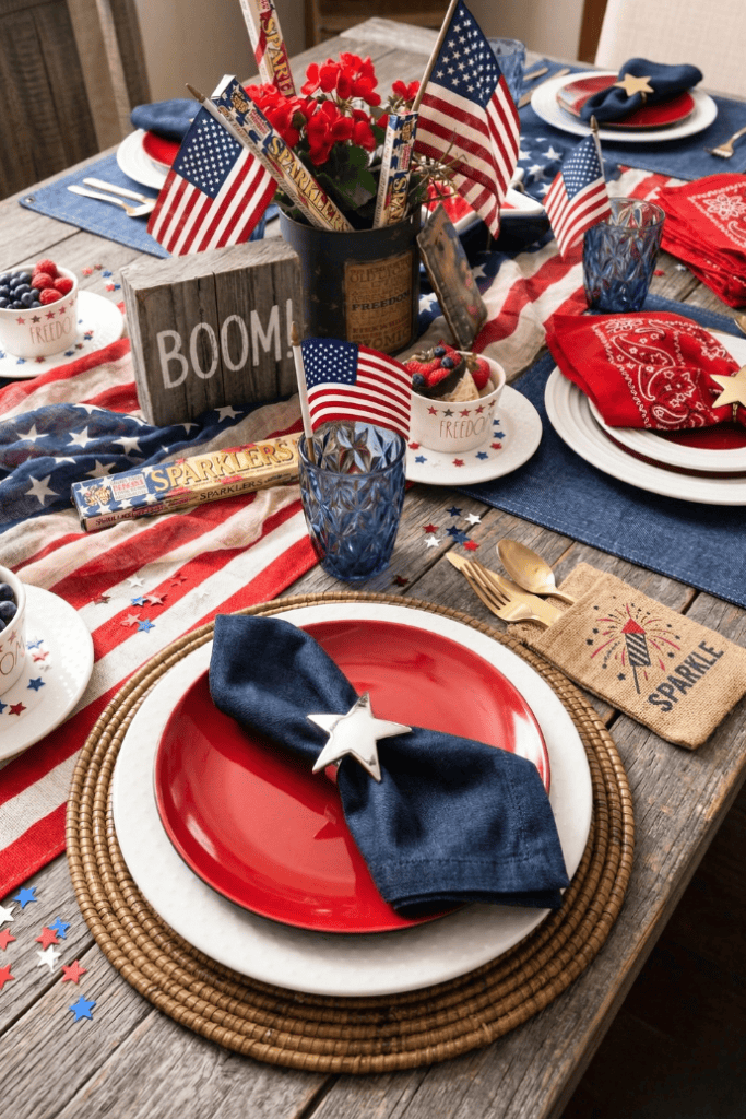 Easy Patriotic Table Decor Ideas For An Amazing Backyard Feast