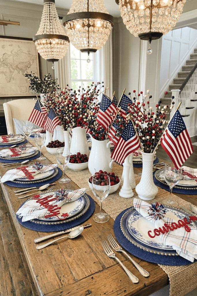 Easy Patriotic Table Decor Ideas For An Amazing Backyard Feast