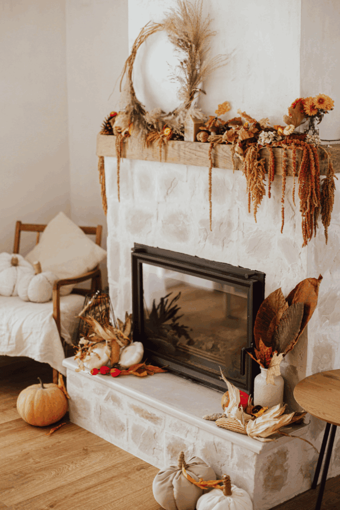 Beautiful Fall Mantel Decorating Ideas For In The Living Room