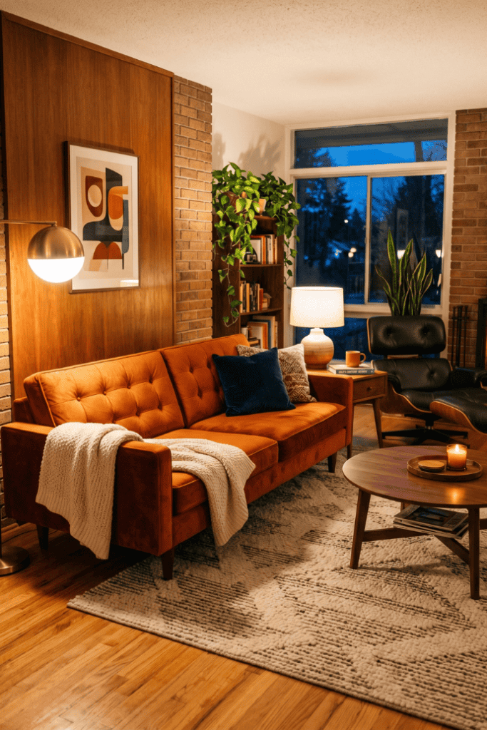 Cozy Mid Century Modern Living Room Ideas For A Comfy, Retro Look