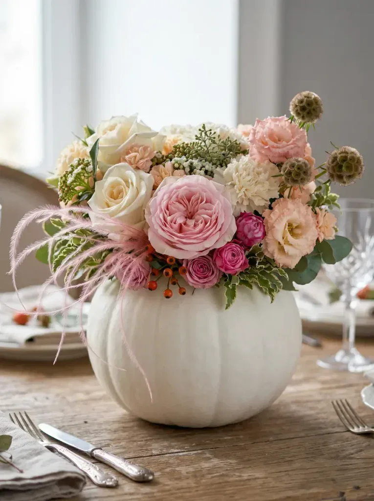Creative Pumpkin Flower Centerpiece Ideas To Try This Autumn