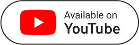 A white oval button with the text "Subscribe on YouTube" next to the YouTube logo, which is a red rectangle with a white play button in the center.