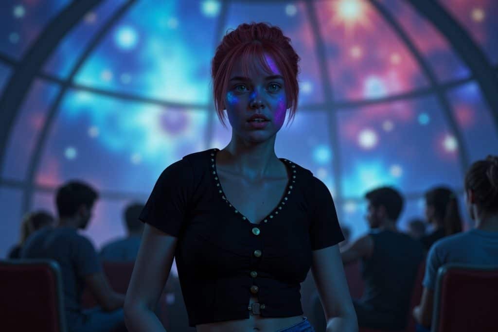 Luna nella cupola immersiva