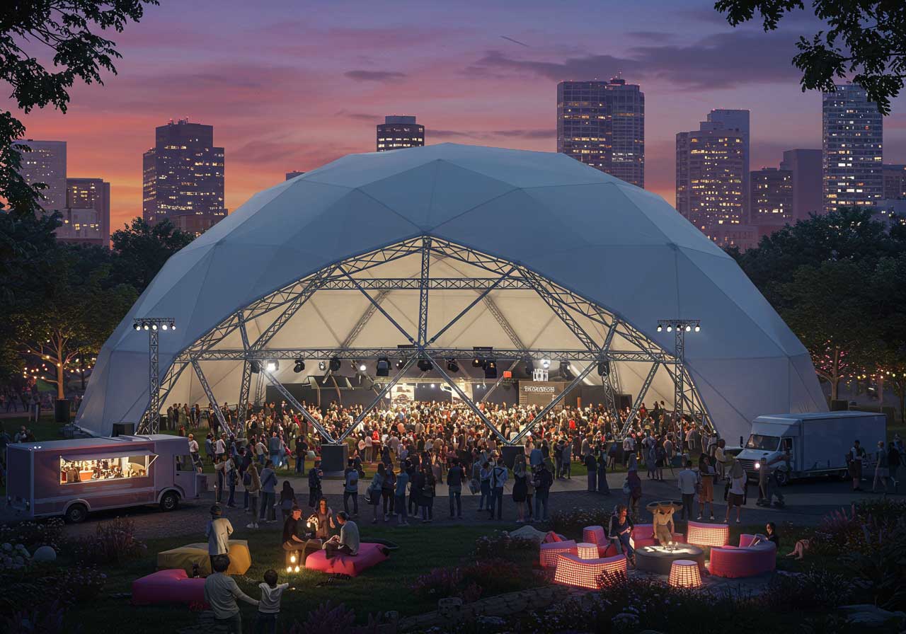 Cúpula monumental de 20 m