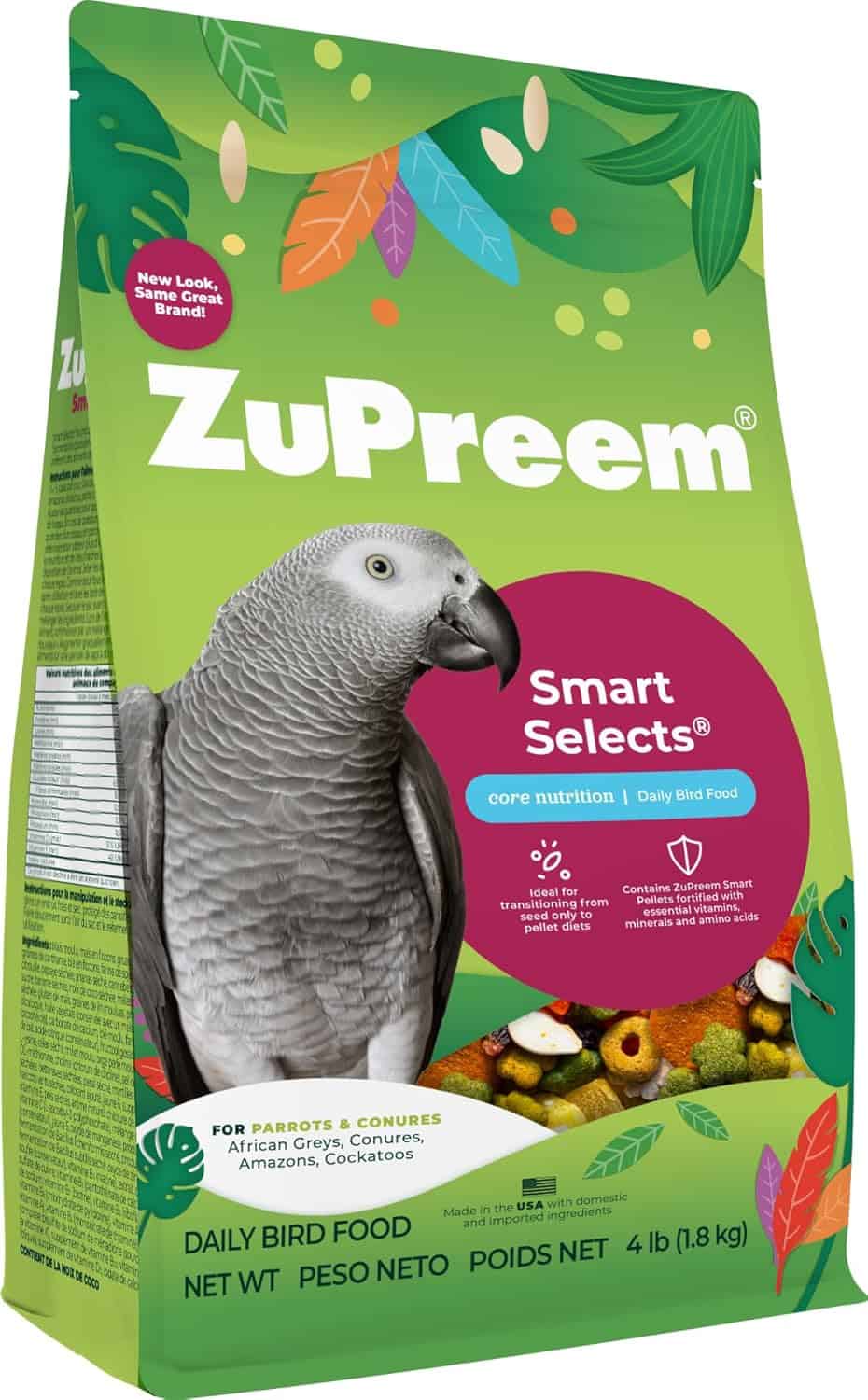 ZuPreem Smart Selects Parrots & Conures 4lb