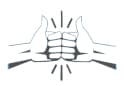 Two hands giving thumbs up, with lines suggesting emphasis or motion around the thumbs.