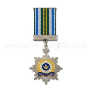 Military Medals with Ribbon Drapes
