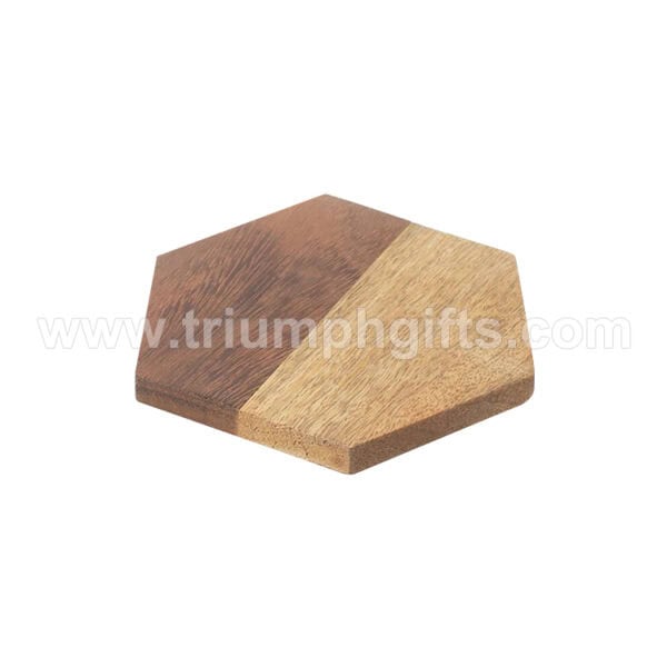 Color Block Hexagon Coasters
