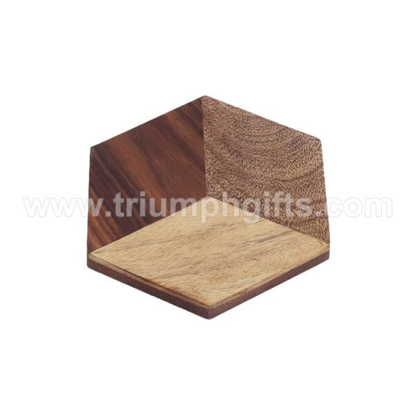 Color Block Hexagon Coasters