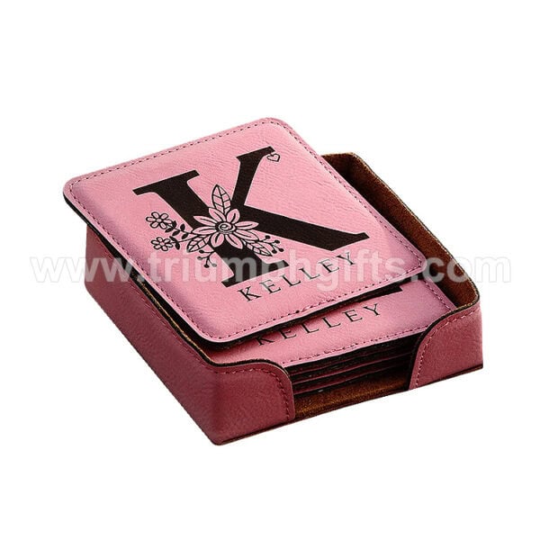 Custom Leather Coasters