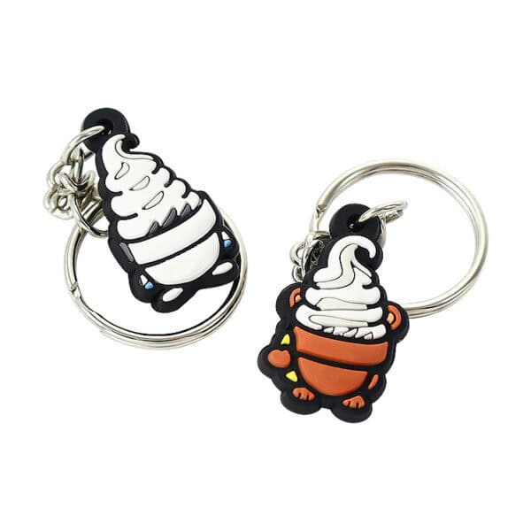 Custom Rubber Keyrings - 图片 2