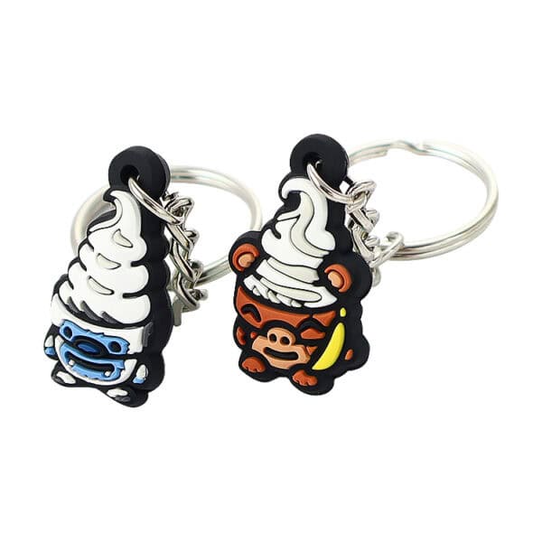 Custom Rubber Keyrings - 图片 3
