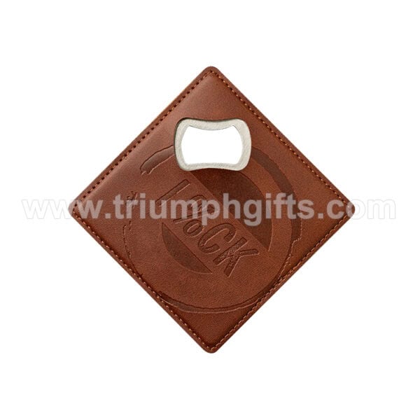 Leather Coaster Openers