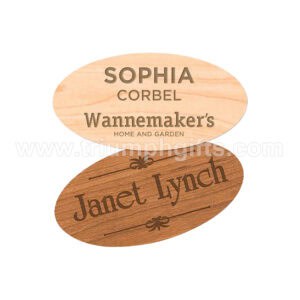 Personalized Wooden Name Tags