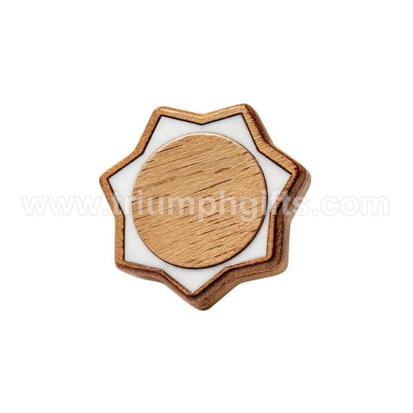 Wooden Pin Badges