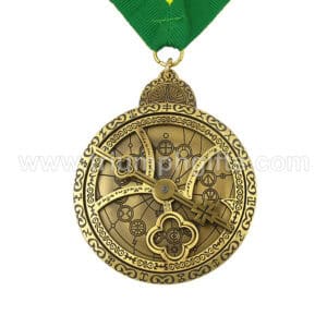 Custom Bell Medal with Polished Finish