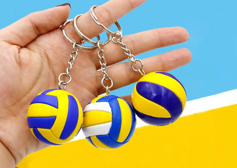 Custom VC Volleyball Keychain Manufacturer