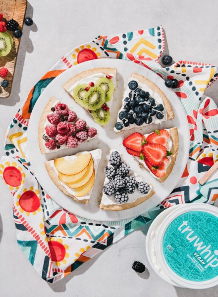 vegan truwhip fruit pizza recipe