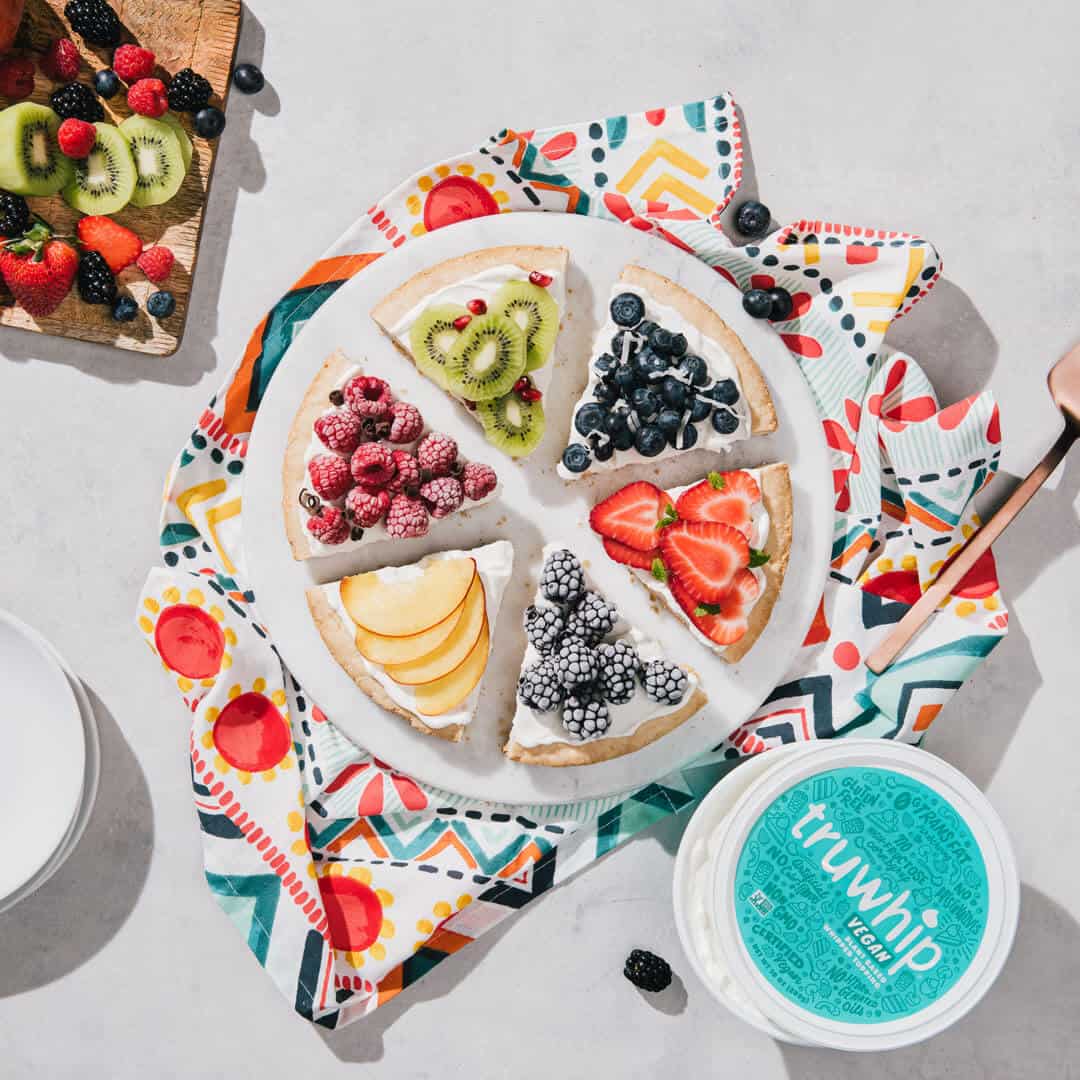 vegan truwhip fruit pizza recipe