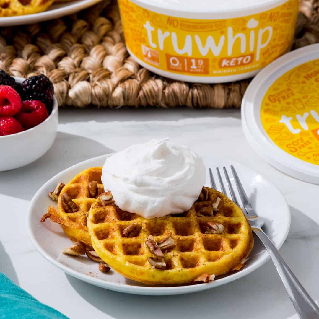 keto chaffles recipe with truwhip keto
