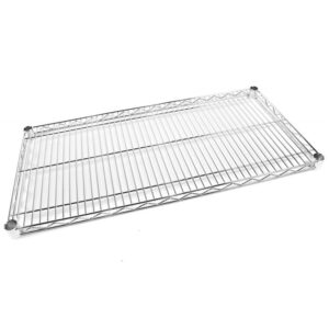 Pack of 4 chrome wire shelves