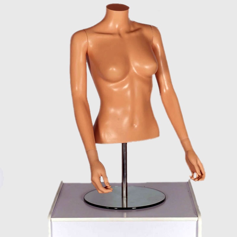 Female Torso Headless Bust Mannequin Flesh Tone