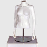 Female Torso Headless Bust Mannequin Matt White