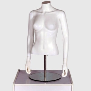 Female Torso Headless Bust Mannequin Matt White