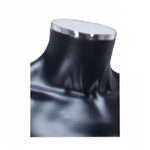 Matt Black Headless Male Shop Mannequin Chrome Neck Cap