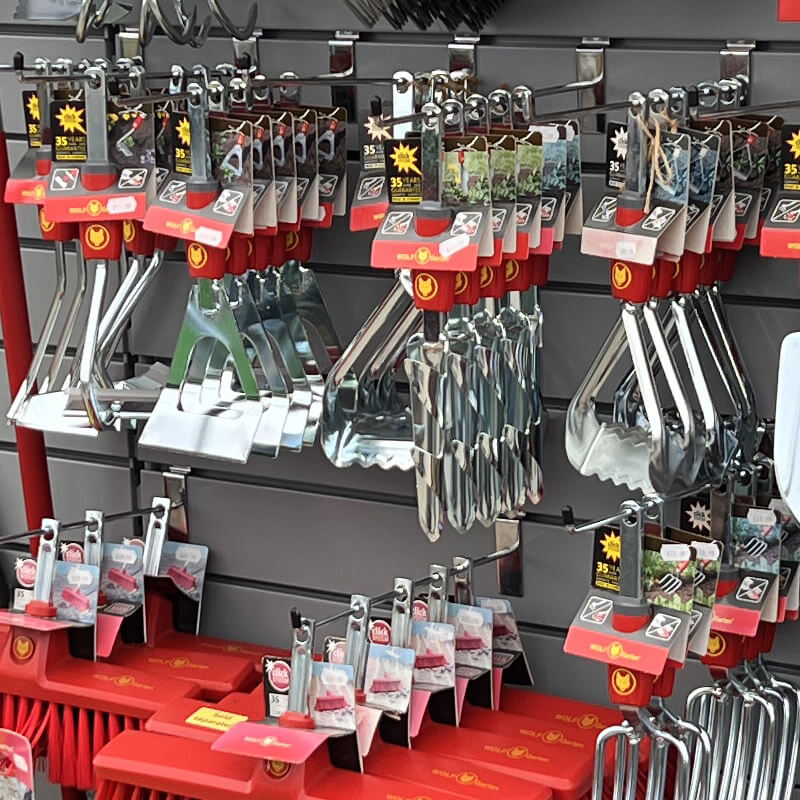 Slatwall Straight Hooks on Slatwall