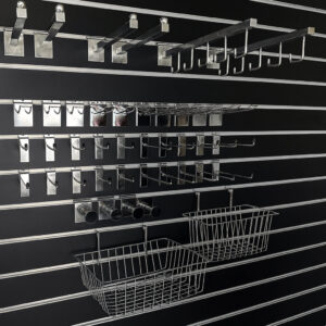 Garage Storage Black Slatwall Kit 5 Panels