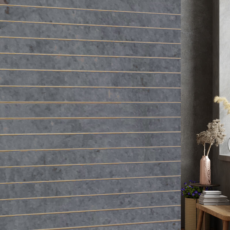 Concrete Effect Slatwall Panels In Home