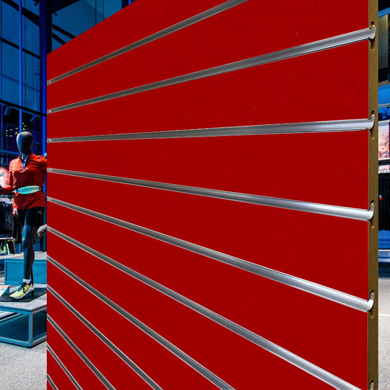 Red Slatwall Panels