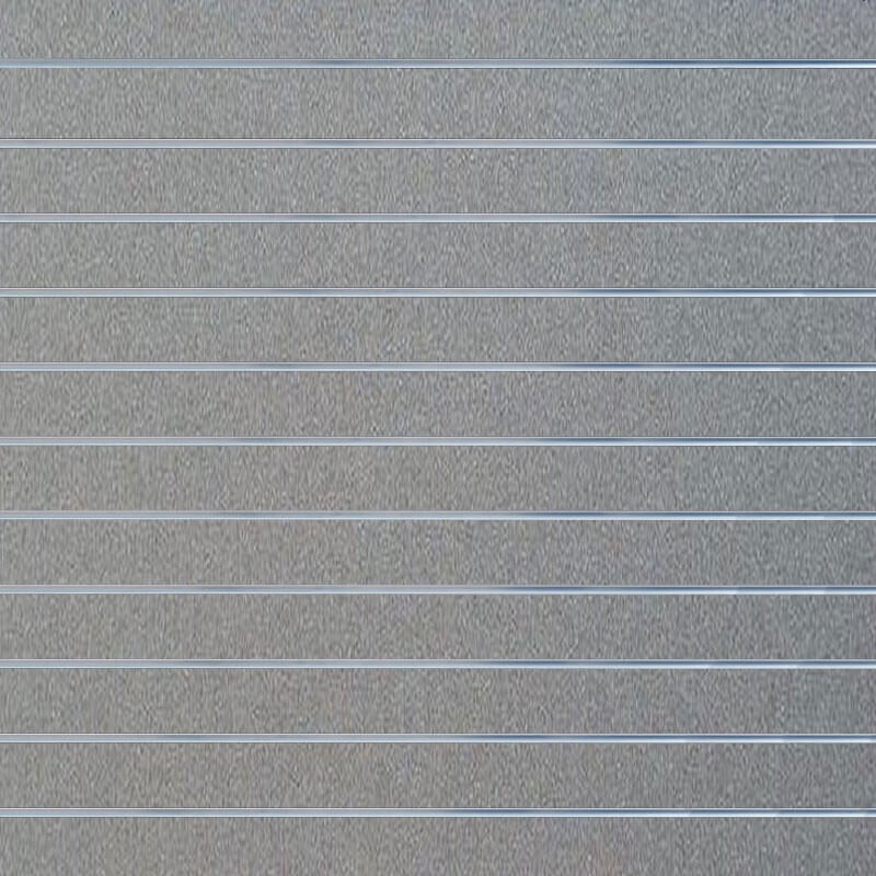 Silver Slatwall Panels Front