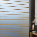 Silver Slatwall Panels In Home