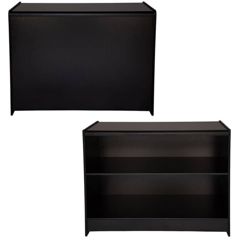 Cash Wrap Shop Counter Black Finish