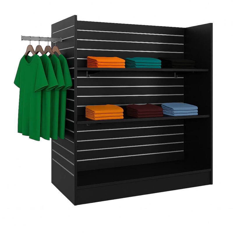 Large Black H Shaped Gondolas Flat Pack