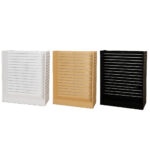 Large H Shaped Gondolas Flat Pack - White, Black & Maple