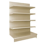 Retail Wall Shelving Unit - Cream