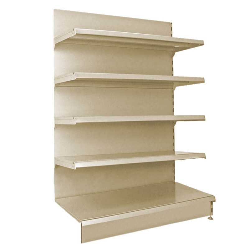 Retail Wall Shelving Unit - Cream