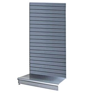 Metal Slatwall Shelving Silver