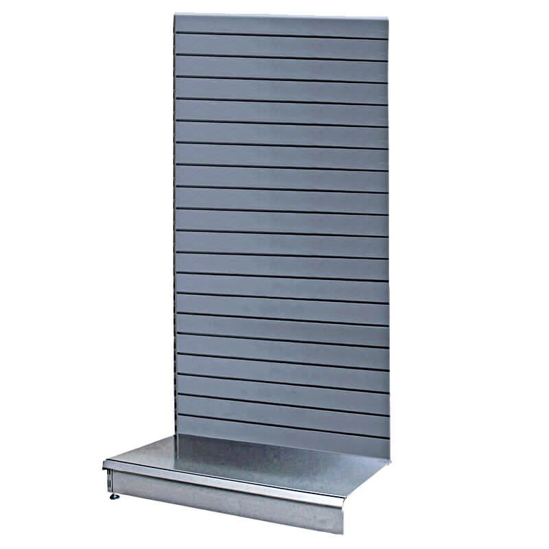 Metal Slatwall Shelving Silver