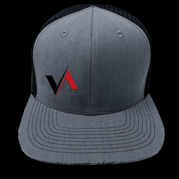 Victory Trucker Hat - Gray and Black
