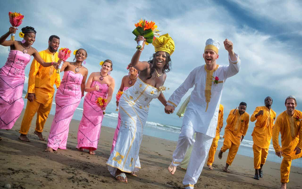 Beach wedding in Costa Rica