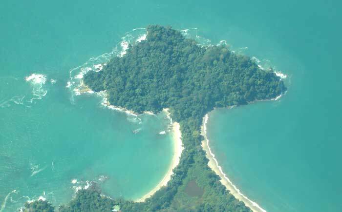 Aerial Corcovado National Park Costa Rica